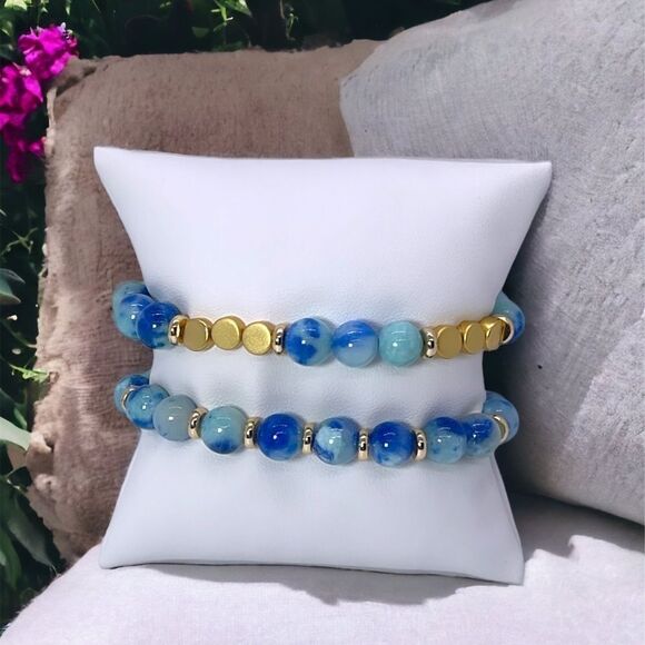 NWT Wool + Pepper Co. The Little Mermaid Inspired Bracelet Stack - Under The Sea - Picture 1 of 3